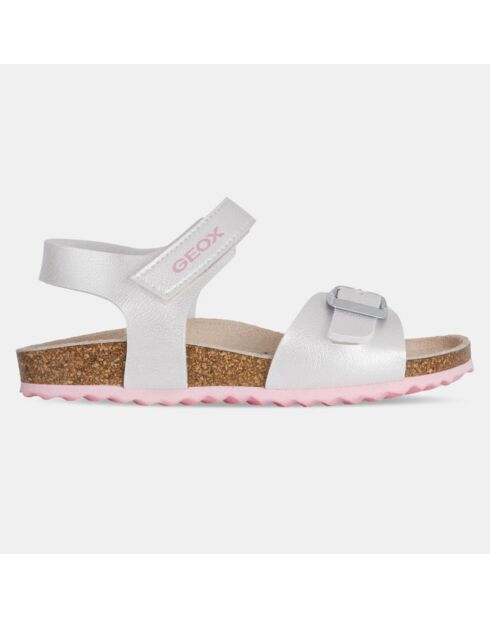 Sandales Adriel irisées argentées