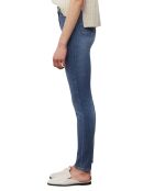 Jean Skinny Taille haute bleu moyen