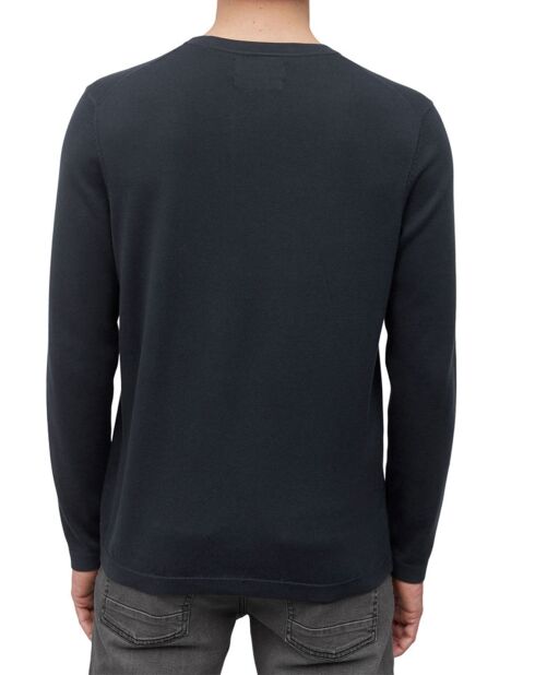 Pull en Coton & Soie bleu marine