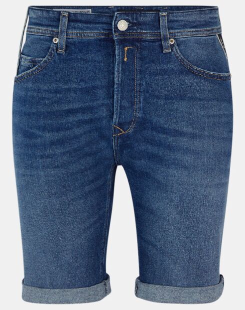 Short en Jean coton bio Moyen Basic bleu moyen