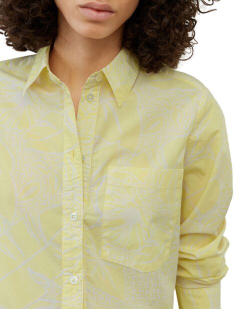 Robe chemise Mid Coton Bio Poche jaune