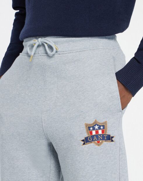 Jogging Blason gris clair