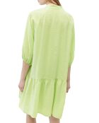 Robe manches longues Boutons vert fluo