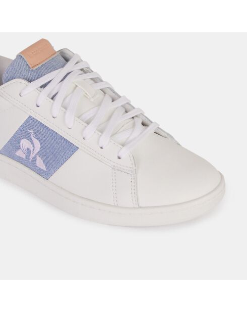 Baskets en Cuir Courtclassic blanc/belu