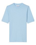 T-Shirt Col Rond Manches courtes Cot Flame bleu clair