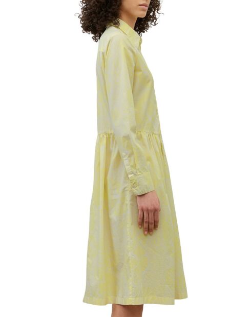 Robe chemise Mid Coton Bio Poche jaune