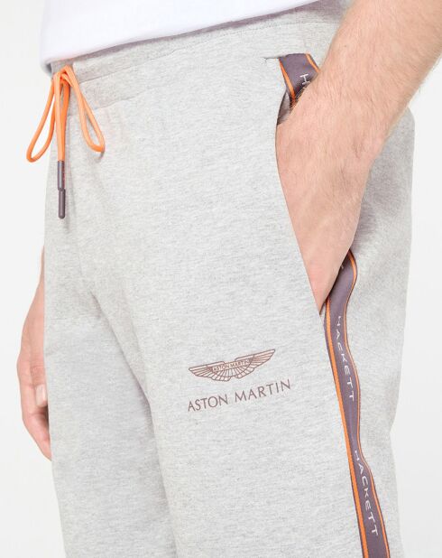 Jogging Slim Fit Galon Aston Martin Racing gris chiné