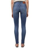 Jean Skinny Taille haute bleu moyen