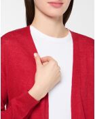 Gilet en Lin & Coton Twin rouge