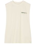 T-Shirt sans manches College écru/vert