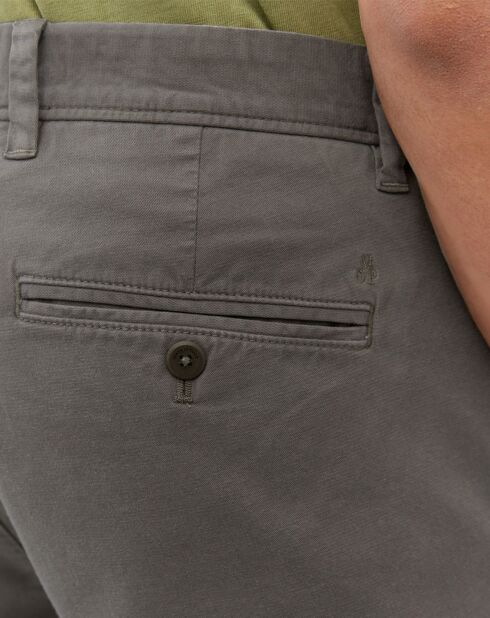 Short Chino Salo Coton Organic gris foncé