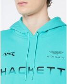 Sweat à capuche Aston Martin Racing bleu moyen