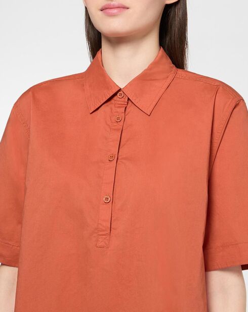 Bruin/oranje Maisha-jurk