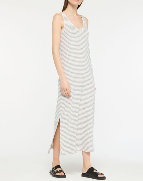 Wit/blauwe Vika jurk