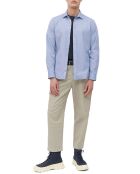 Chemise manches longues Oxford Cot Slim Fit bleu ciel