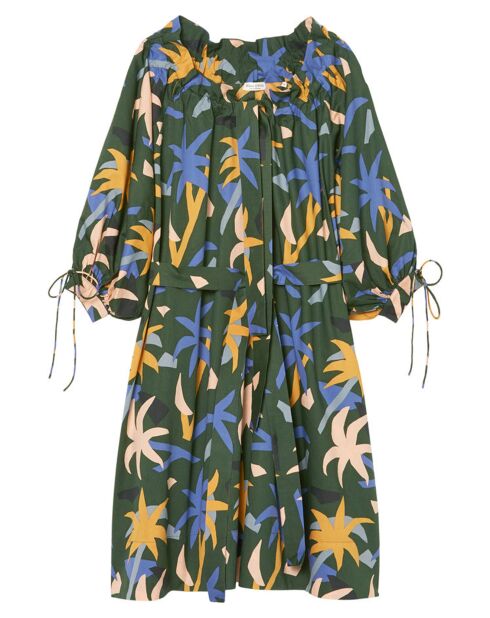 Robe Print Courte multicolore
