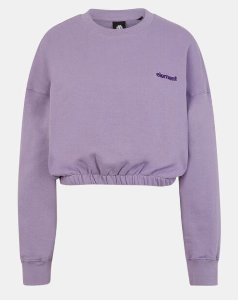 Sweat 100% Coton Bio Ferring Crew violet