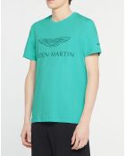 T-Shirt Logo Aston Martin Racing turquoise