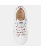 Sneakers Kathe Geox X Disney in pelle bianca