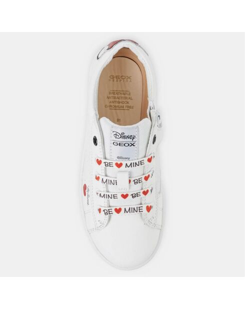 Sneakers Kathe Geox X Disney in pelle bianca