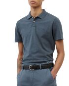 Polo manches courtes Flamme Coton Bio Sf bleu foncé