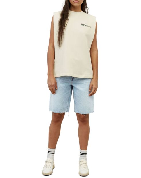 T-Shirt sans manches College écru/vert