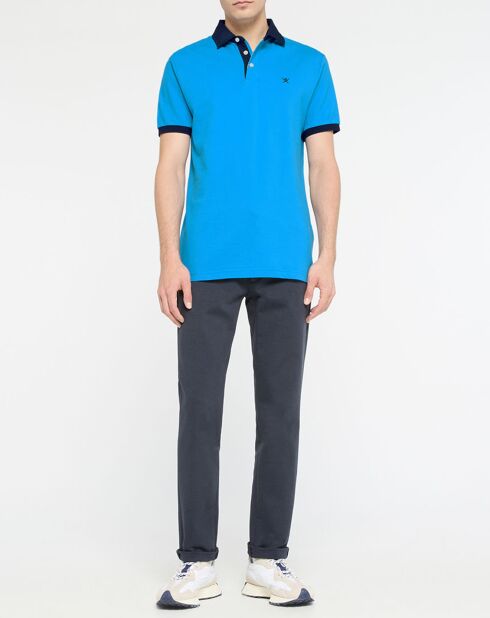 Polo Regular Fit bleu moyen