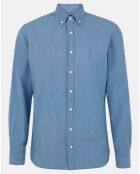 Chemise Slim Fit en Denim bleue