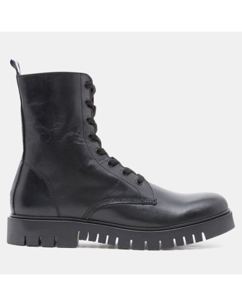 Boots en Cuir Sustainable noires