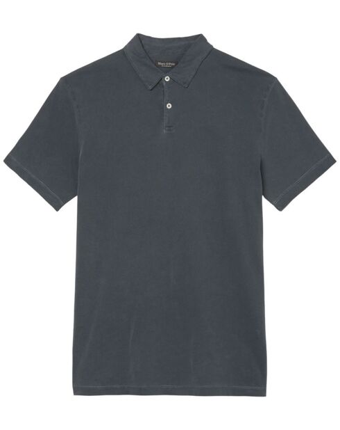 Polo manches courtes Jersey Coton Organic bleu marine