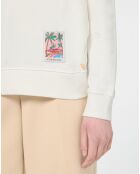 Sweat 100% Coton Bio Patch Tropical crème