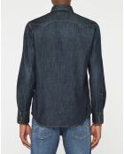 Chemise manches longues Denim Dark bleu moyen