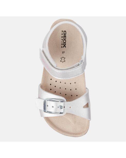 Sandales Adriel irisées argentées