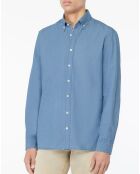 Chemise Slim Fit en Denim bleue