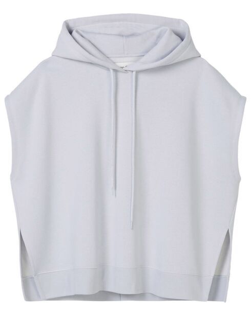 Sweat manches courtes bleu clair