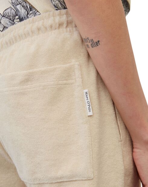 Short Eponge beige moyen