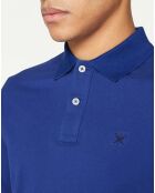 Polo Slim Fit uni bleu