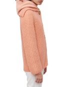 Gilet en Laine Vierge Grosse Maille orange