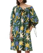 Robe Print Courte multicolore