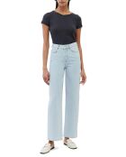 T-Shirt Flame col rond bleu marine