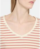 T-Shirt 100% Coton Biologique O-Line beige/rose