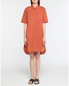 Robe Maisha marron/orange