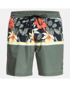 Short de Bain Ocean division volley 17 kaki