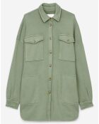 Surchemise en Jersey Coton Bio Oversized vert clair