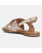 Sandales en Cuir Sozy dorées
