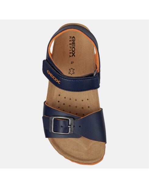 Sandales Ghita bleu/orange