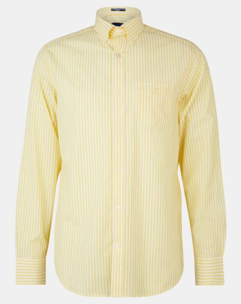 Chemise rayée Pedro jaune