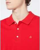 Polo 100% Coton Bio Regular Fit Piqué rouge