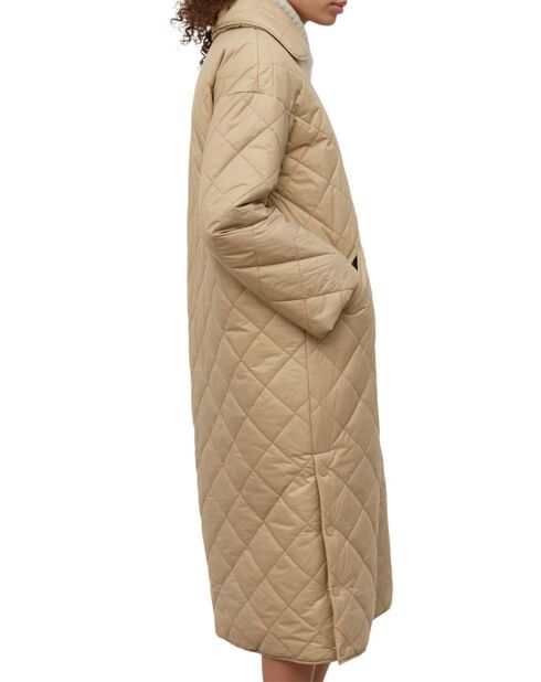Manteau long matelassé Oversize beige
