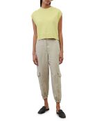 Sweat sans manches Oversize Coton Bio jaune